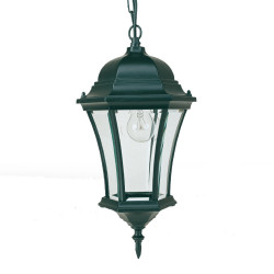 Applique Suspension 6 Faces 100W Noir - INITIALIS