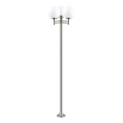 Lampadaire Extérieur 3 Têtes 3x100W Max E27 Inox KEREN