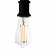 Ampoules LED conique à filaments E27 4W blanc chaud - Verre transparent - variable