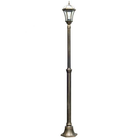 Lampadaire Extérieur 1 Tête 100W E27 Or