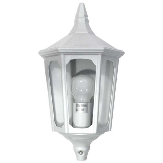 Demi Applique Extérieure 60W E27 Blanc