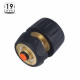 Raccord rapide 19mm laiton + Stop