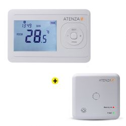 Thermostat Programmable sans Fil + Récepteur HF ATENZA