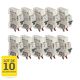 Lot de 10 Disjoncteurs 20A connexion automatique 1P+N 3kA