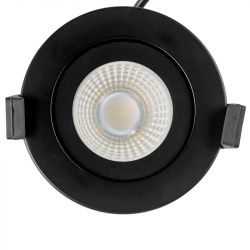 Spot à encastrer Orientable Variable IP65 CCT RT2012 6W LED Noir WOLTZ